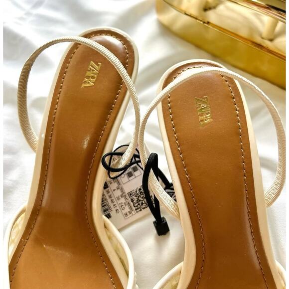 ZARA Blogger Fave!!! Embellished Slingbacks NWT - Picture 7 of 16